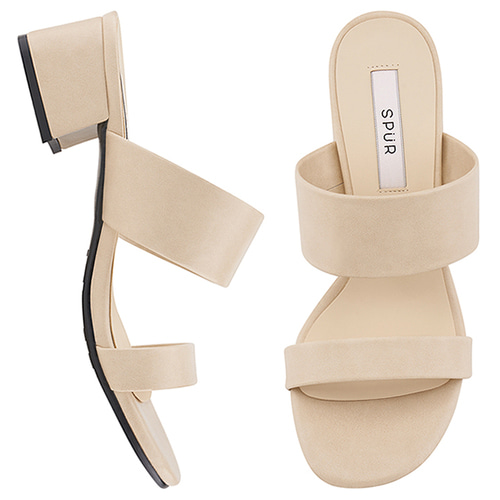 SPUR[스퍼][당일출고]MS9078 Pastel shades mule 베이지