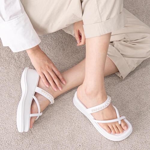 SPUR[스퍼]Shine Pearl Slippers_SS9057 WT