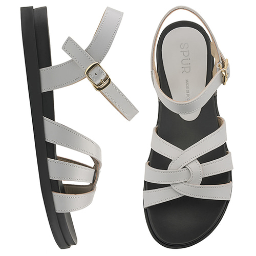 SPUR[스퍼][당일출고]PS7048 Twisted strap sandals 스카이블루