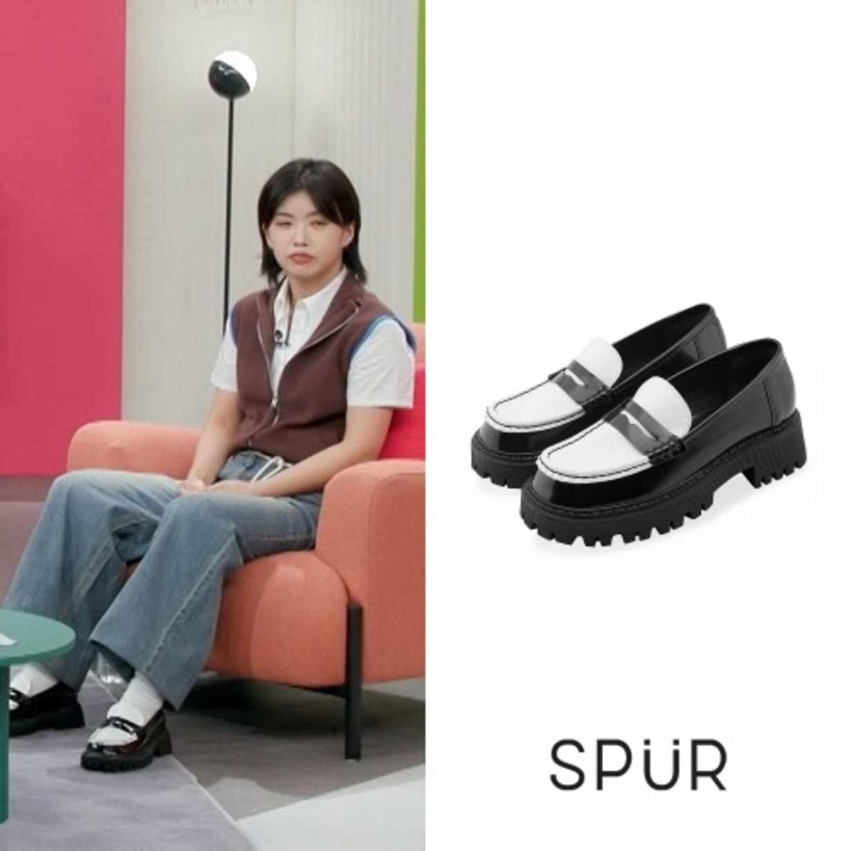 SPUR[스퍼][아이키 착용] Jerow bold Loafer -SS8018WH