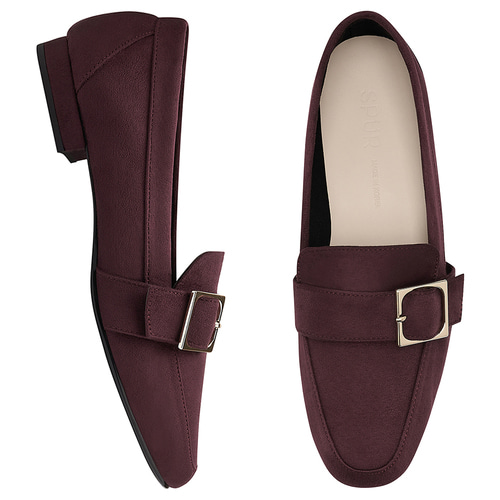 SPUR[스퍼][당일출고]PA9009 square buckle loafer 퍼플