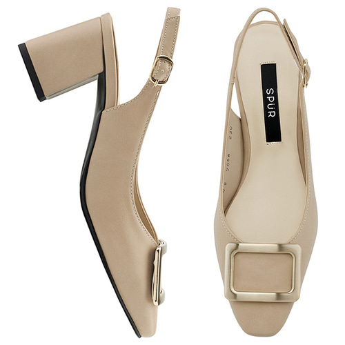SPUR[스퍼][당일출고]OS7066 Frame sling back 베이지