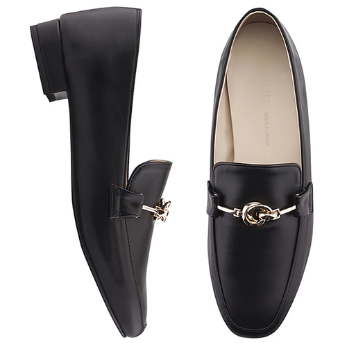 SPUR[스퍼][당일출고]PS9020 String knot loafer 블랙