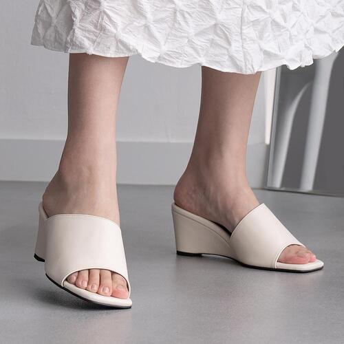 SPUR[스퍼]Plaine Wedge mule SS7042_Ivory