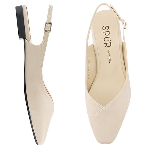 SPUR[스퍼][당일출고]OS9027 Tulip sling back 베이지
