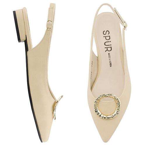 SPUR[스퍼][당일출고]OS7064 Antique ring slingback 베이지