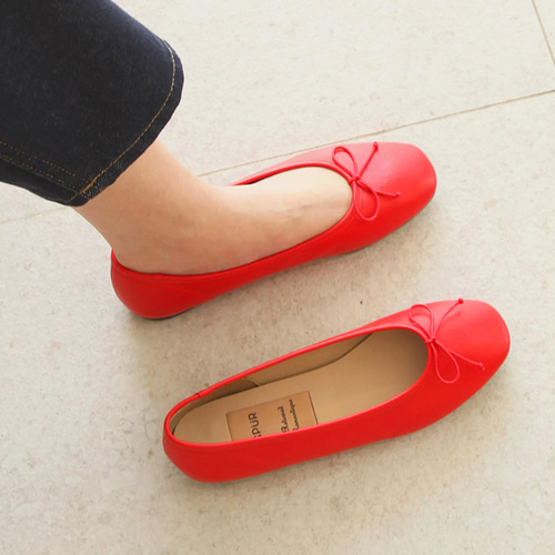 SPUR[스퍼]Ballerine Flat RS7027_Red