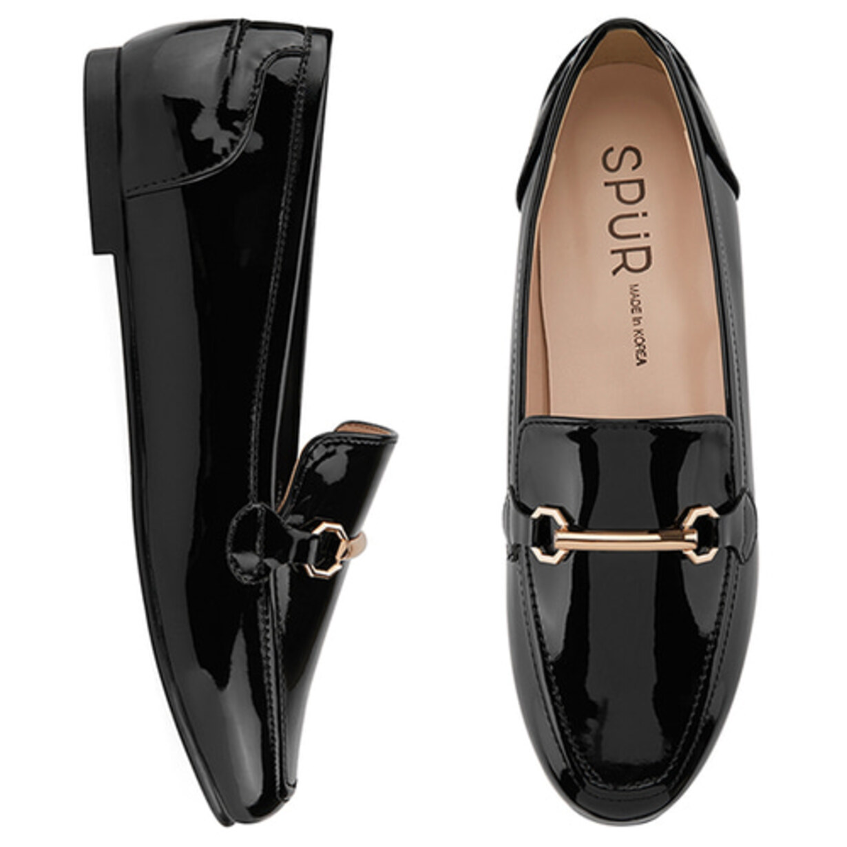 SPUR[스퍼]Ring chain Loafer -MS9011BK