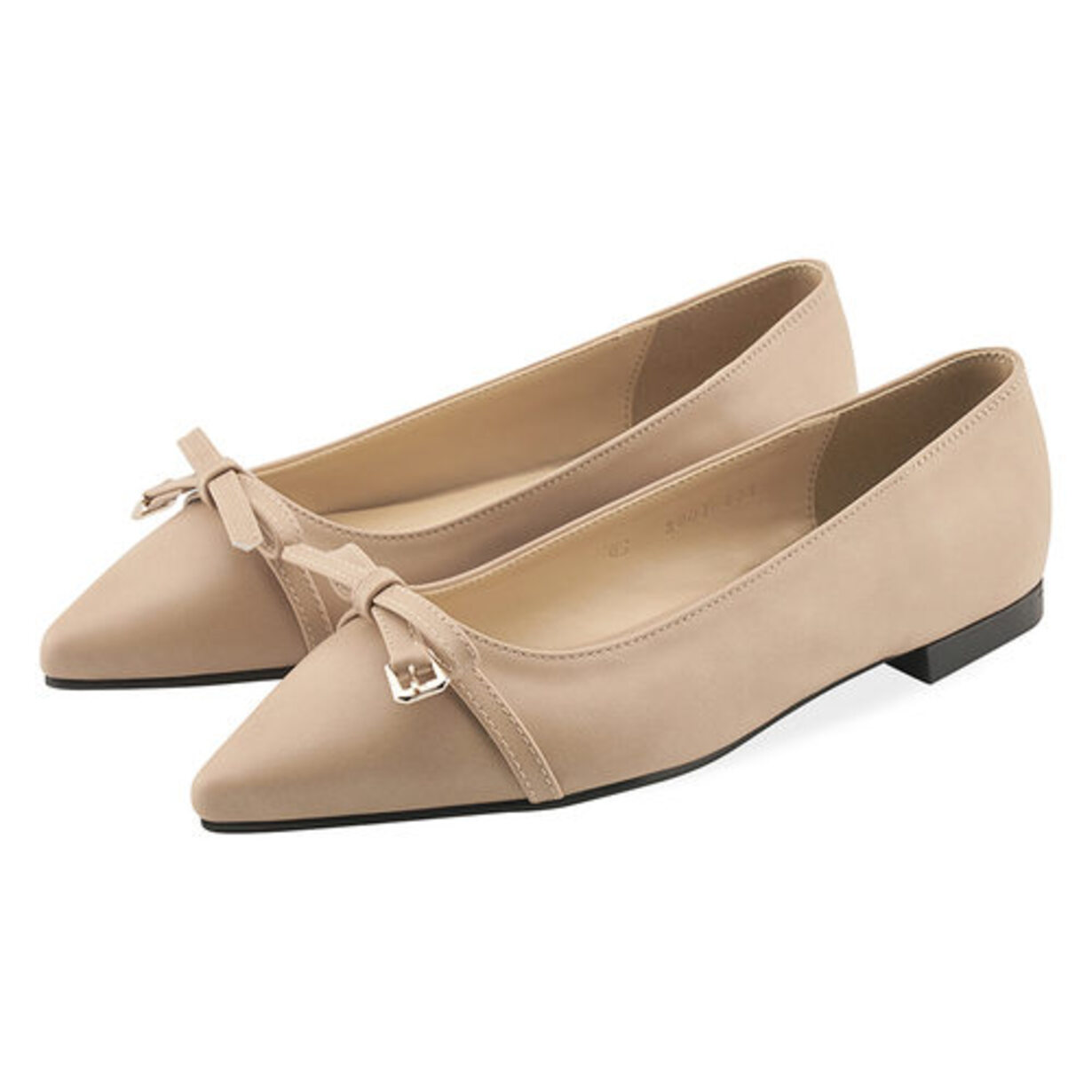 SPUR[스퍼]Ribbon Buckle Point Toe Flat -QS8003BE
