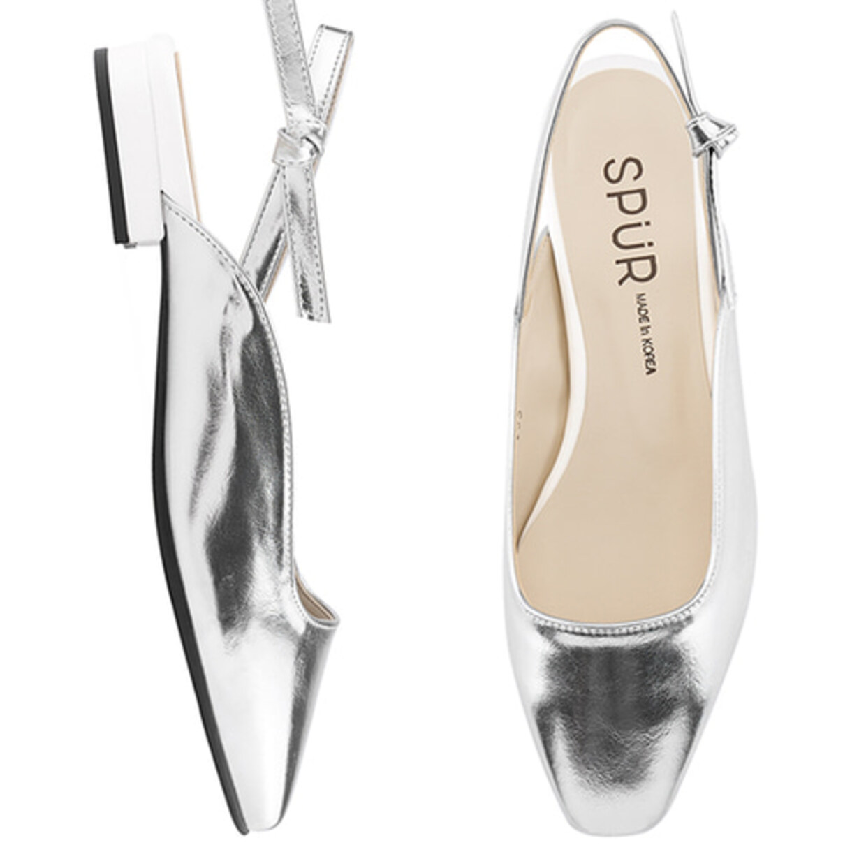 SPUR[스퍼]Tie up Slingback -MS9050SI