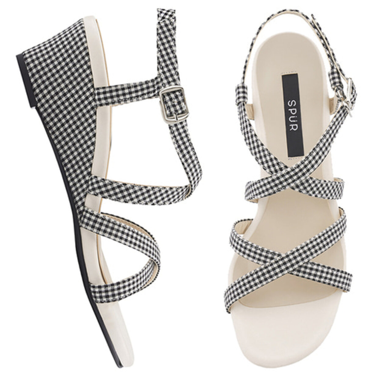 SPUR[스퍼]Double cross strap wedge -OS7071BK